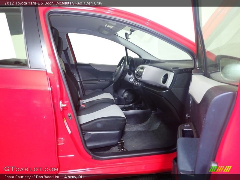 Absolutely Red / Ash Gray 2012 Toyota Yaris L 5 Door