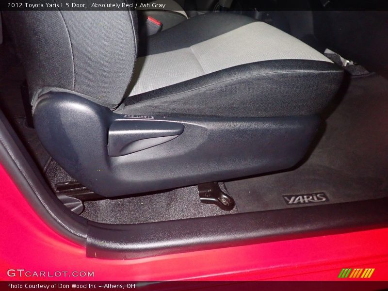 Absolutely Red / Ash Gray 2012 Toyota Yaris L 5 Door