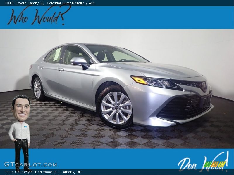 Celestial Silver Metallic / Ash 2018 Toyota Camry LE