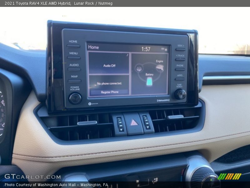 Lunar Rock / Nutmeg 2021 Toyota RAV4 XLE AWD Hybrid