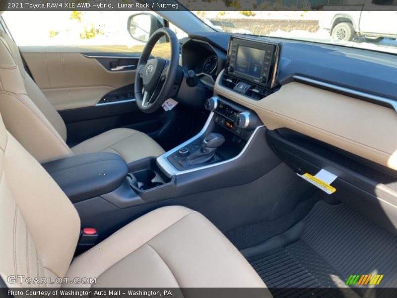 Lunar Rock / Nutmeg 2021 Toyota RAV4 XLE AWD Hybrid