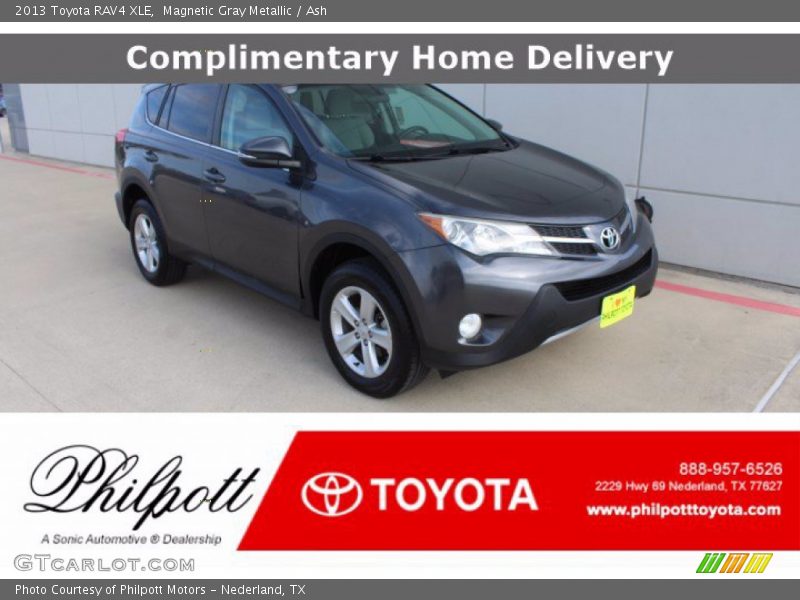 Magnetic Gray Metallic / Ash 2013 Toyota RAV4 XLE