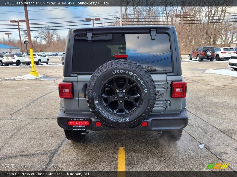 Sting-Gray / Black 2021 Jeep Wrangler Unlimited Willys 4x4