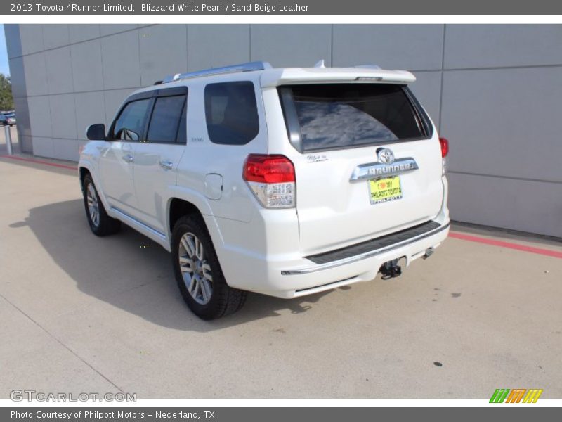 Blizzard White Pearl / Sand Beige Leather 2013 Toyota 4Runner Limited