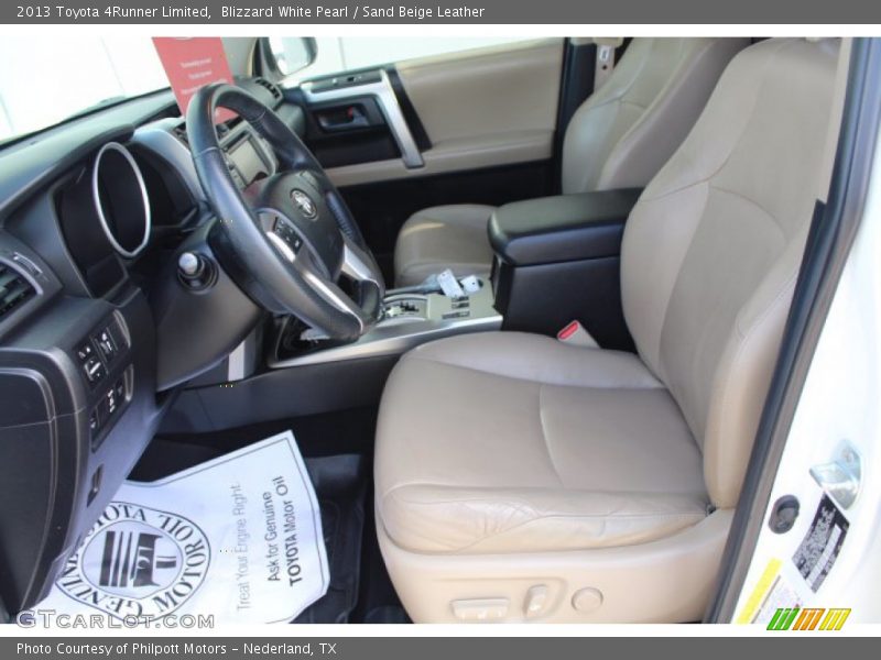 Blizzard White Pearl / Sand Beige Leather 2013 Toyota 4Runner Limited