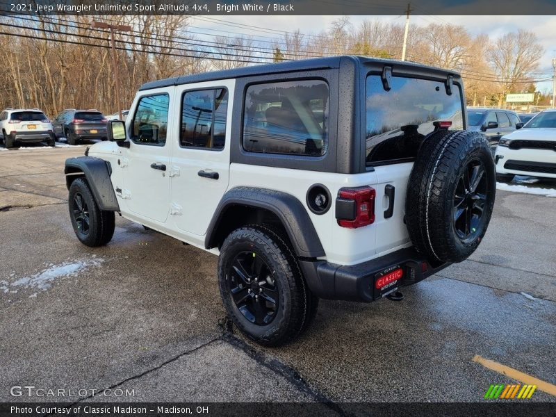 Bright White / Black 2021 Jeep Wrangler Unlimited Sport Altitude 4x4