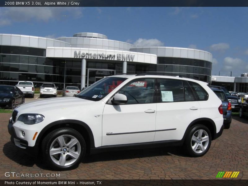 Alpine White / Grey 2008 BMW X5 3.0si