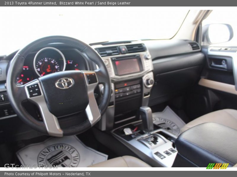 Blizzard White Pearl / Sand Beige Leather 2013 Toyota 4Runner Limited