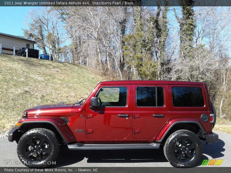 Snazzberry Pearl / Black 2021 Jeep Wrangler Unlimited Sahara Altitude 4x4