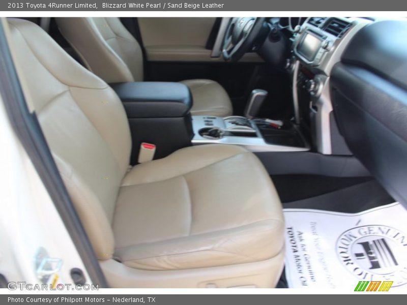 Blizzard White Pearl / Sand Beige Leather 2013 Toyota 4Runner Limited
