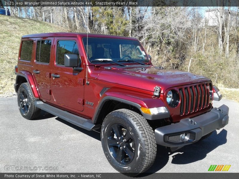 Snazzberry Pearl / Black 2021 Jeep Wrangler Unlimited Sahara Altitude 4x4