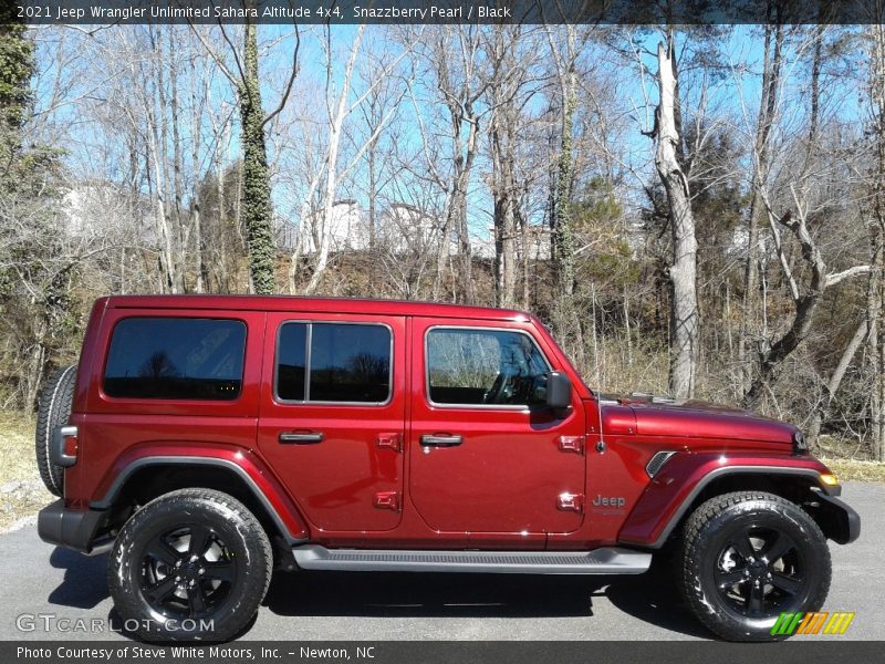 Snazzberry Pearl / Black 2021 Jeep Wrangler Unlimited Sahara Altitude 4x4