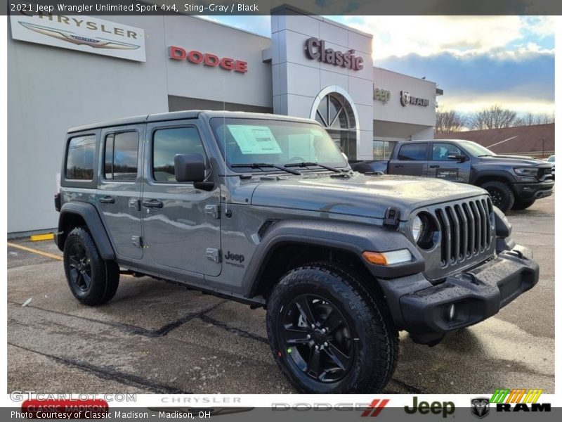 Sting-Gray / Black 2021 Jeep Wrangler Unlimited Sport 4x4