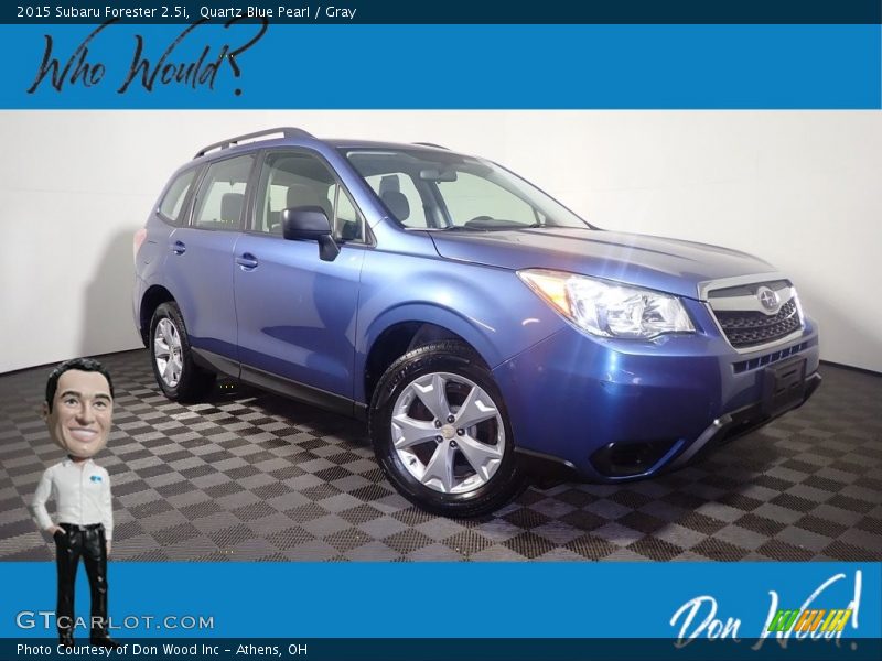 Quartz Blue Pearl / Gray 2015 Subaru Forester 2.5i