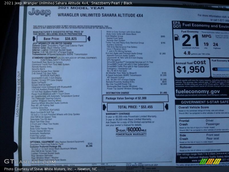 Snazzberry Pearl / Black 2021 Jeep Wrangler Unlimited Sahara Altitude 4x4