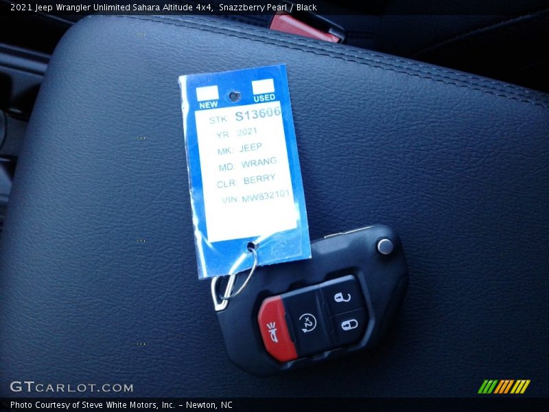 Snazzberry Pearl / Black 2021 Jeep Wrangler Unlimited Sahara Altitude 4x4