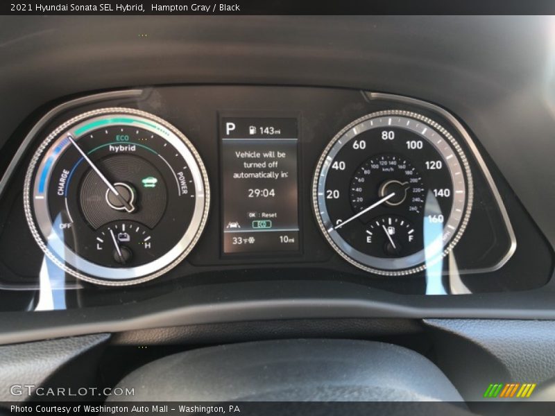 Hampton Gray / Black 2021 Hyundai Sonata SEL Hybrid