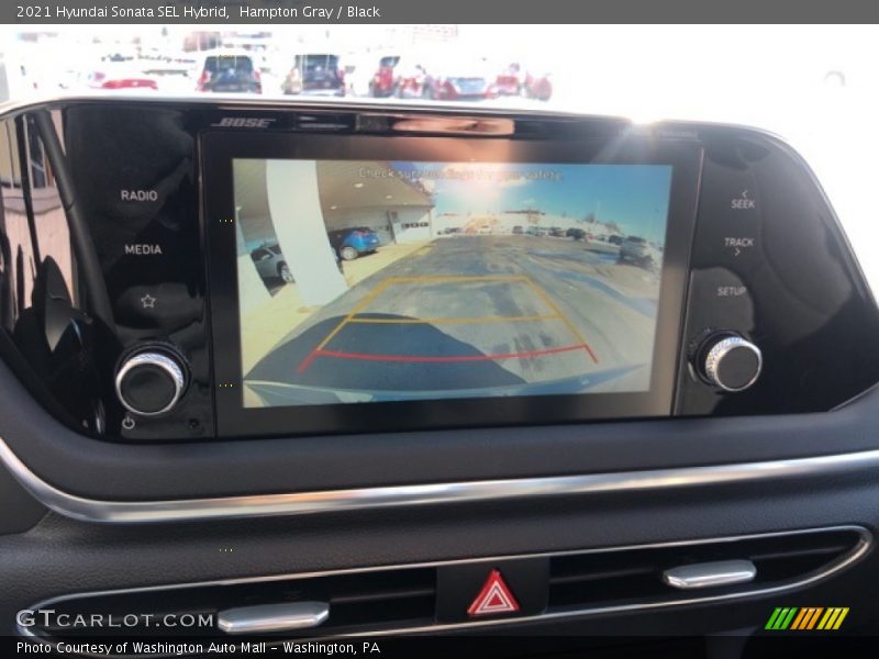 Hampton Gray / Black 2021 Hyundai Sonata SEL Hybrid