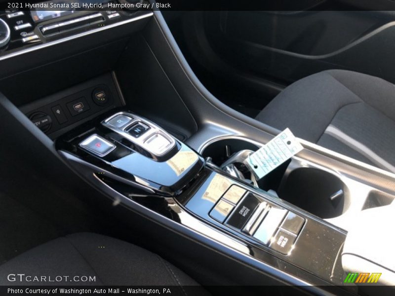 Hampton Gray / Black 2021 Hyundai Sonata SEL Hybrid
