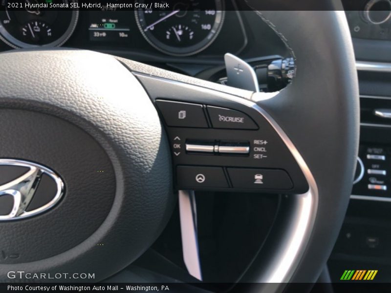 Hampton Gray / Black 2021 Hyundai Sonata SEL Hybrid