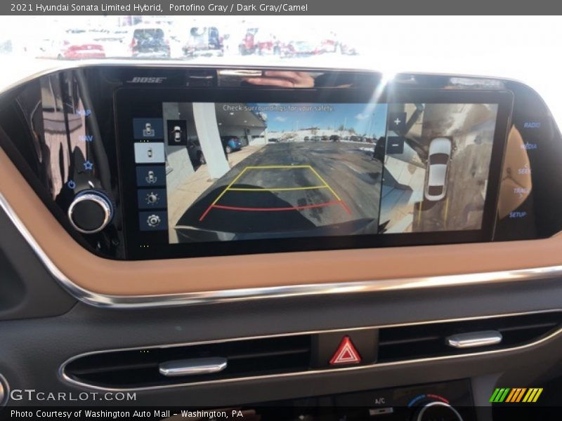 Portofino Gray / Dark Gray/Camel 2021 Hyundai Sonata Limited Hybrid
