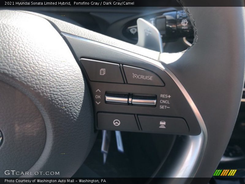Portofino Gray / Dark Gray/Camel 2021 Hyundai Sonata Limited Hybrid