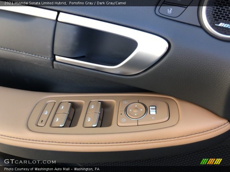 Portofino Gray / Dark Gray/Camel 2021 Hyundai Sonata Limited Hybrid