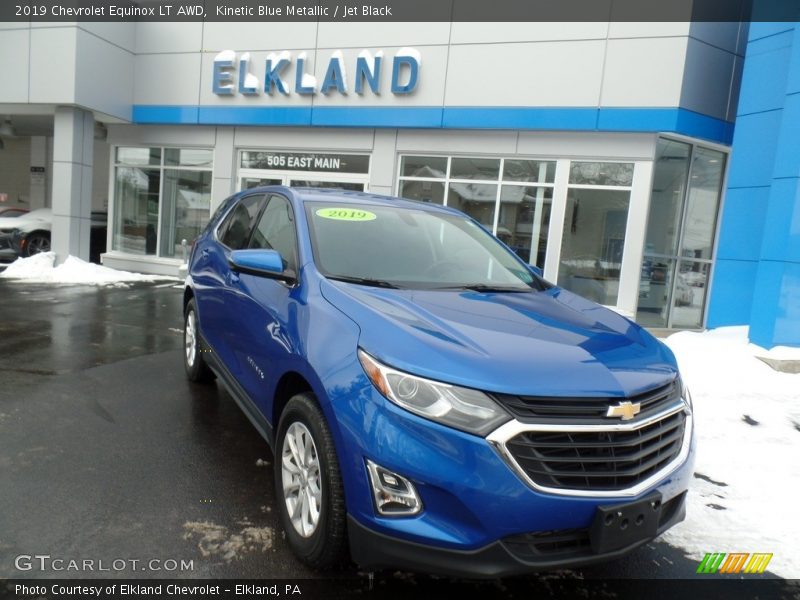 Kinetic Blue Metallic / Jet Black 2019 Chevrolet Equinox LT AWD