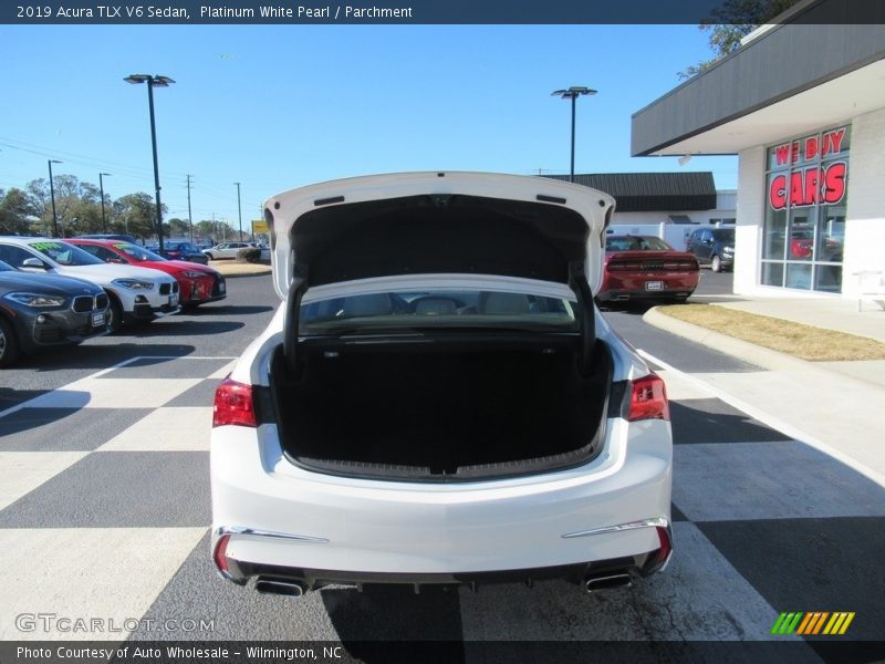 Platinum White Pearl / Parchment 2019 Acura TLX V6 Sedan