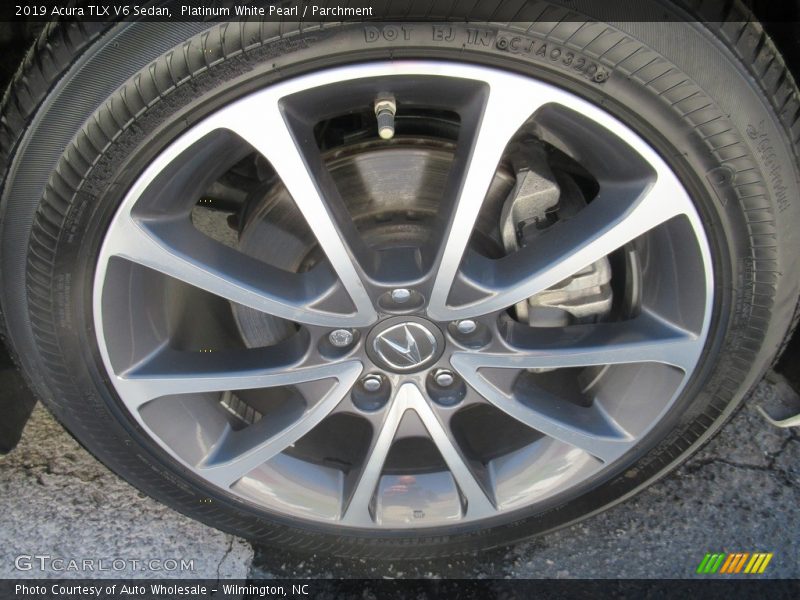 Platinum White Pearl / Parchment 2019 Acura TLX V6 Sedan