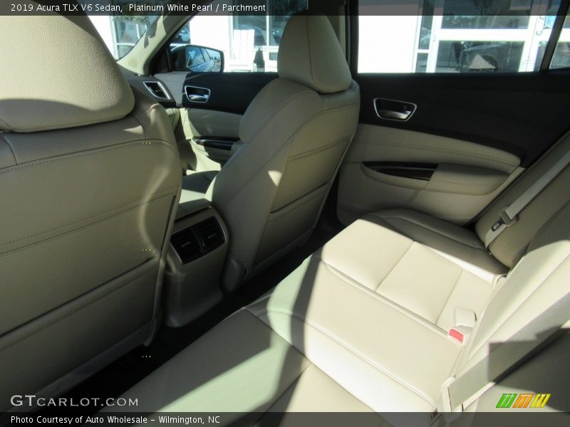 Platinum White Pearl / Parchment 2019 Acura TLX V6 Sedan