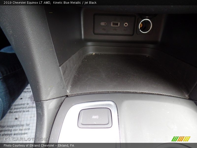 Kinetic Blue Metallic / Jet Black 2019 Chevrolet Equinox LT AWD