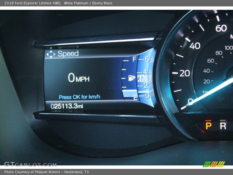 White Platinum / Ebony Black 2018 Ford Explorer Limited 4WD