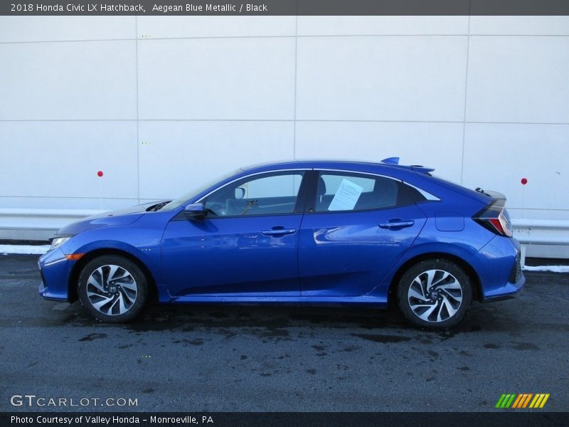 2018 Civic LX Hatchback Aegean Blue Metallic