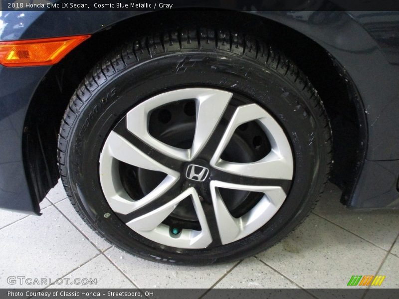 Cosmic Blue Metallic / Gray 2018 Honda Civic LX Sedan