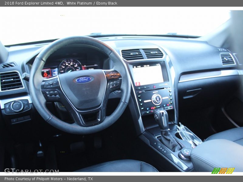 White Platinum / Ebony Black 2018 Ford Explorer Limited 4WD