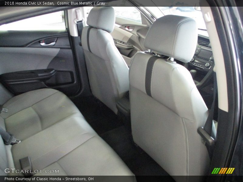 Cosmic Blue Metallic / Gray 2018 Honda Civic LX Sedan
