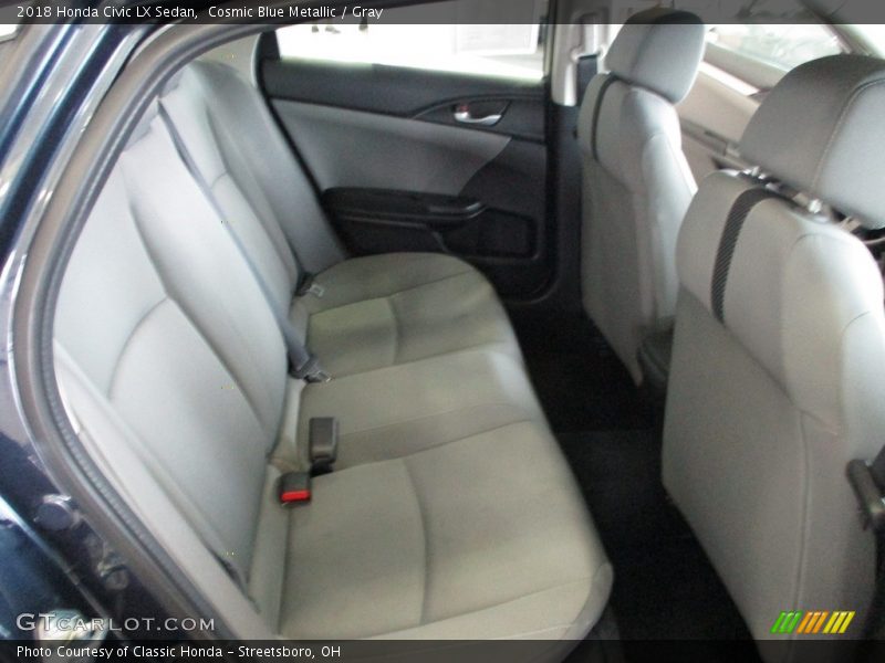 Cosmic Blue Metallic / Gray 2018 Honda Civic LX Sedan