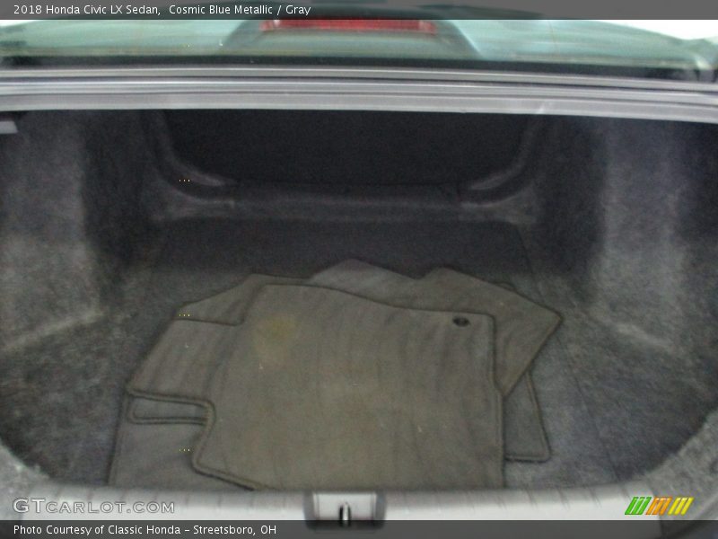 Cosmic Blue Metallic / Gray 2018 Honda Civic LX Sedan