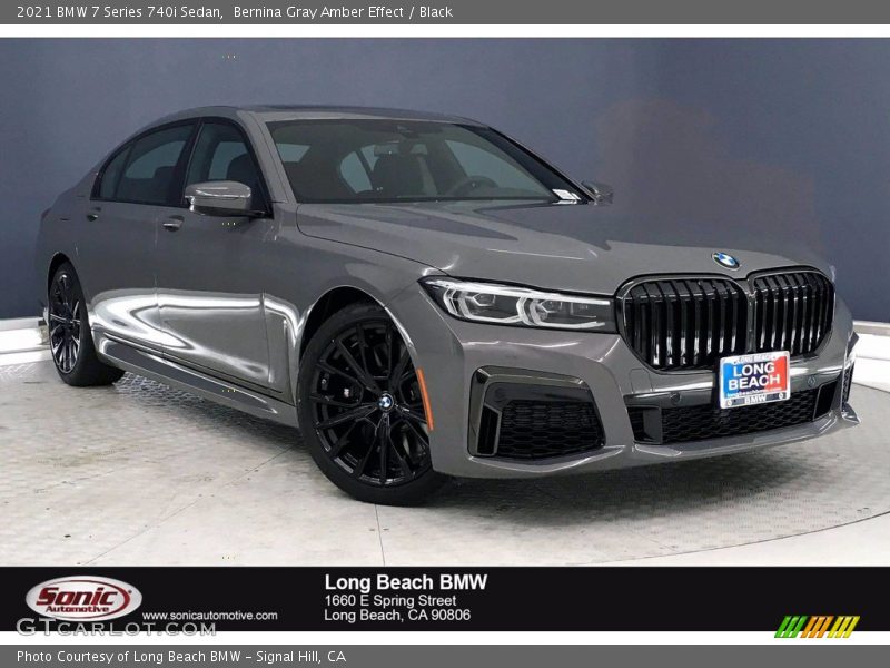 Bernina Gray Amber Effect / Black 2021 BMW 7 Series 740i Sedan