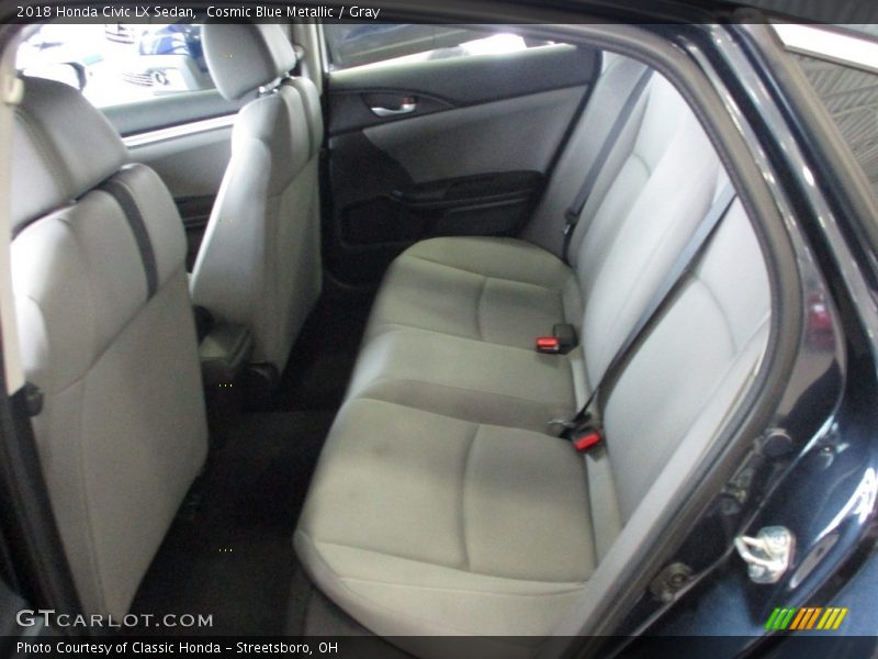 Cosmic Blue Metallic / Gray 2018 Honda Civic LX Sedan