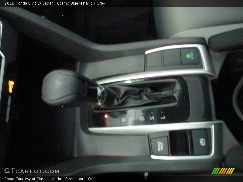 Cosmic Blue Metallic / Gray 2018 Honda Civic LX Sedan