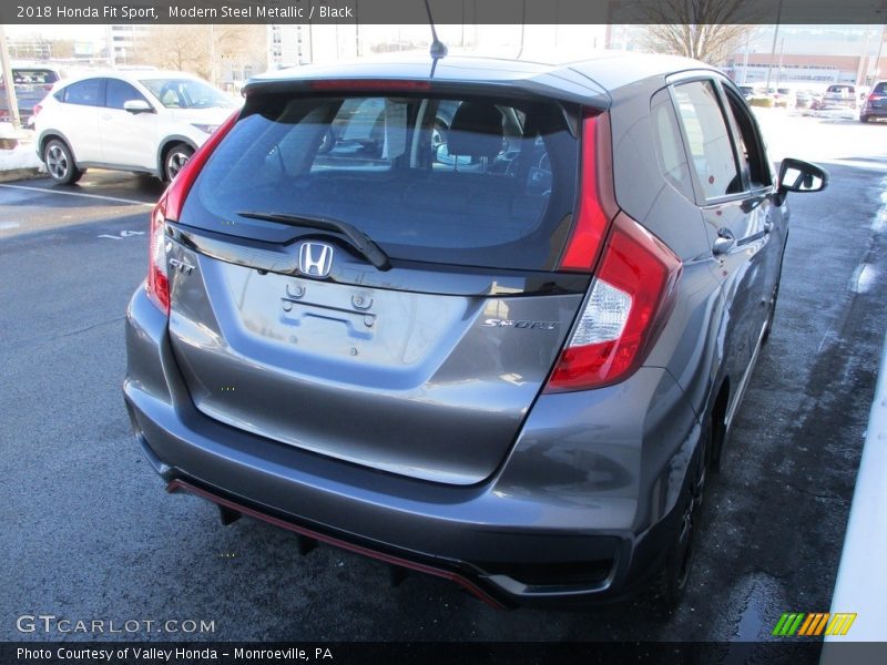 Modern Steel Metallic / Black 2018 Honda Fit Sport
