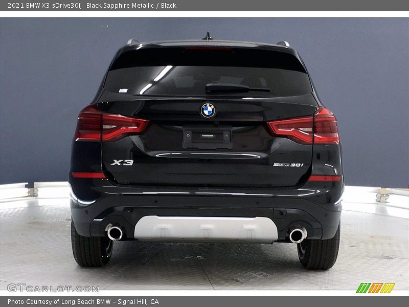 Black Sapphire Metallic / Black 2021 BMW X3 sDrive30i