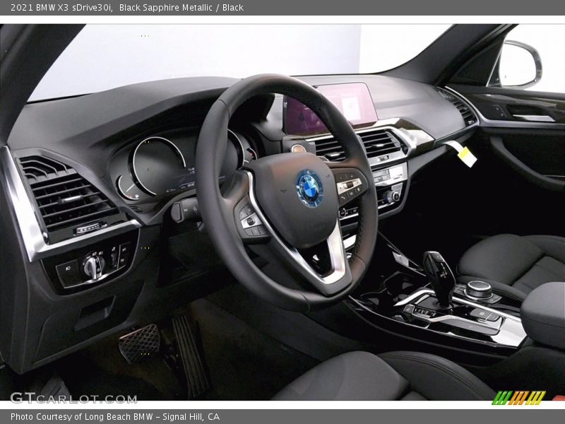 Black Sapphire Metallic / Black 2021 BMW X3 sDrive30i