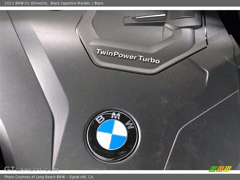 Black Sapphire Metallic / Black 2021 BMW X3 sDrive30i