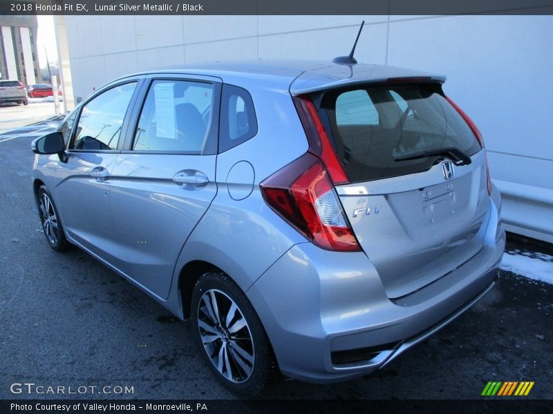 Lunar Silver Metallic / Black 2018 Honda Fit EX