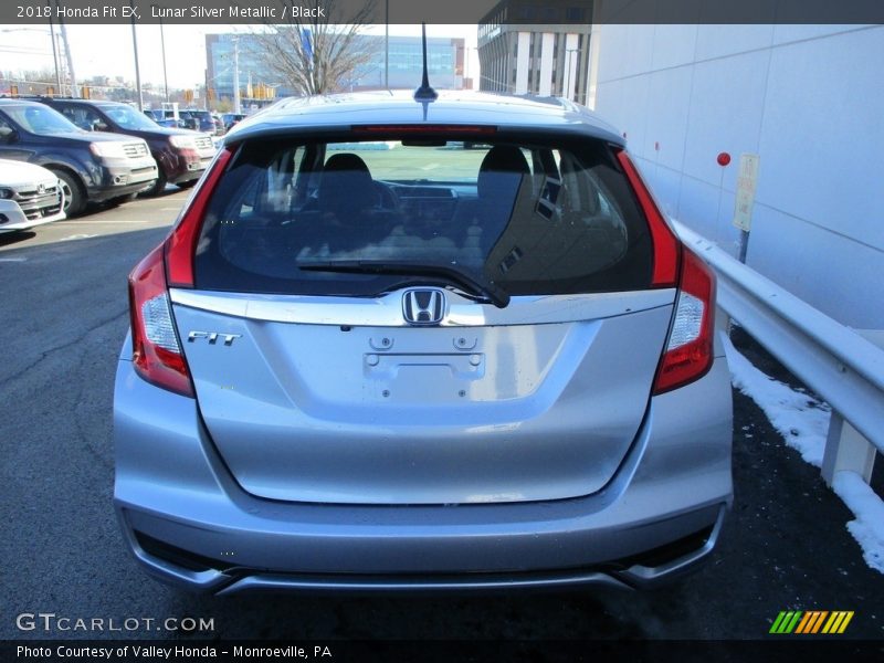 Lunar Silver Metallic / Black 2018 Honda Fit EX