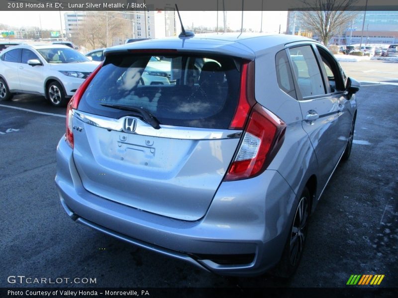 Lunar Silver Metallic / Black 2018 Honda Fit EX