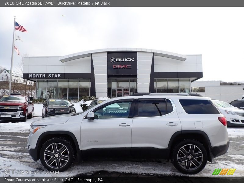 Quicksilver Metallic / Jet Black 2018 GMC Acadia SLT AWD